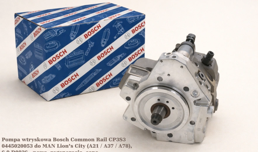 Pompa wtryskowa Bosch Common Rail CP3S3 0445020053 do MAN Lion’s City (A21 / A37 / A78), 6.9 D0836 - nowa, regeneracja, cena