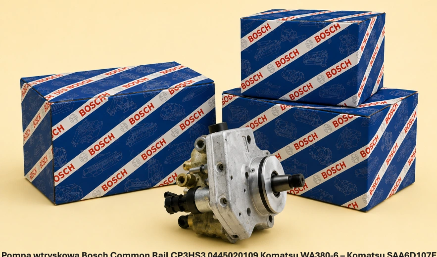 Pompa wtryskowa Bosch Common Rail CP3HS3 0445020109 Komatsu WA380-6 – Komatsu SAA6D107E - nowa, regeneracja, cena