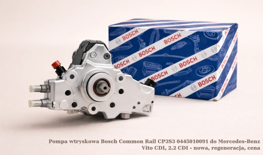 Pompa wtryskowa Bosch Common Rail CP3S3 0445010091 do Mercedes-Benz Vito CDI, 2.2 CDI - nowa, regeneracja, cena