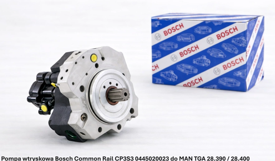 Pompa wtryskowa Bosch Common Rail CP3S3 0445020023 do MAN TGA 28.390 / 28.400 – D2066 LF02/LF12 - nowa, regeneracja, cena