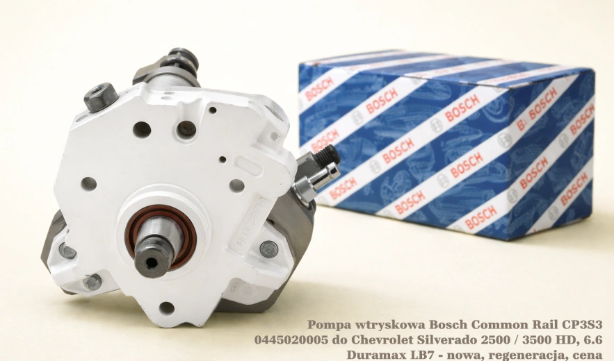 Pompa wtryskowa Bosch Common Rail CP3S3 0445020005 do Chevrolet Silverado 2500 / 3500 HD, 6.6 Duramax LB7 - nowa, regeneracja, cena