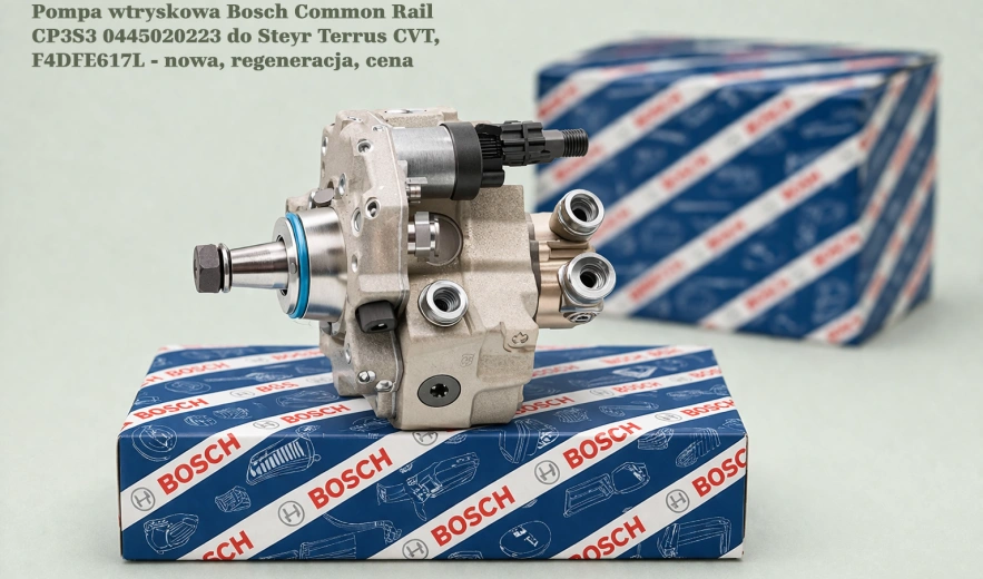 Pompa wtryskowa Bosch Common Rail CP3S3 0445020223 do Steyr Terrus CVT, F4DFE617L - nowa, regeneracja, cena