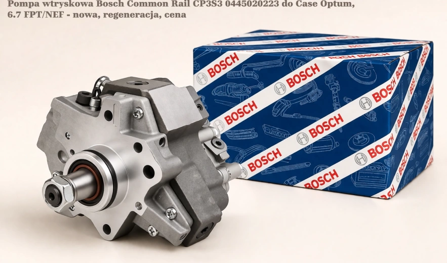Pompa wtryskowa Bosch Common Rail CP3S3 0445020223 do Case Optum, 6.7 FPT/NEF - nowa, regeneracja, cena