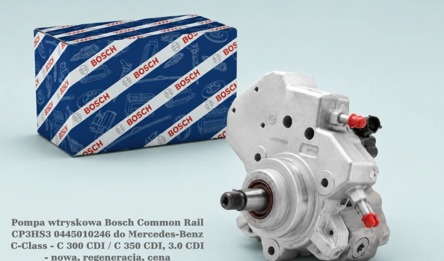 Pompa wtryskowa Bosch Common Rail CP3HS3 0445010246 do Mercedes-Benz C-Class - C 300 CDI / C 350 CDI, 3.0 CDI - nowa, regeneracja, cena
