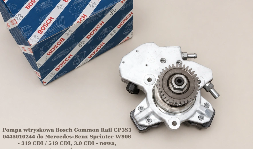 Pompa wtryskowa Bosch Common Rail CP3S3 0445010244 do Mercedes-Benz Sprinter W906 - 319 CDI / 519 CDI, 3.0 CDI - nowa, regeneracja, cena