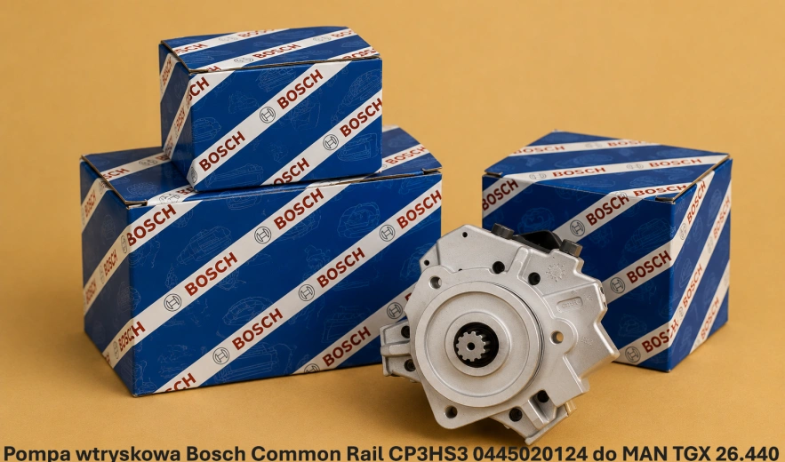 Pompa wtryskowa Bosch Common Rail CP3HS3 0445020124 do MAN TGX 26.440 — 10.5 l, D2066 - nowa, regeneracja, cena
