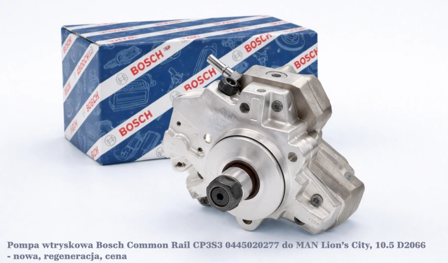 Pompa wtryskowa Bosch Common Rail CP3S3 0445020277 do MAN Lion’s City, 10.5 D2066 - nowa, regeneracja, cena