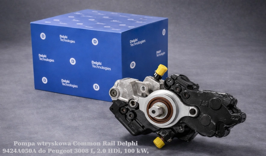 Pompa wtryskowa Common Rail Delphi 9424A050A do Peugeot 3008 I, 2.0 HDi, 100 kW, 110 kW, 120 kW – nowa, regeneracja