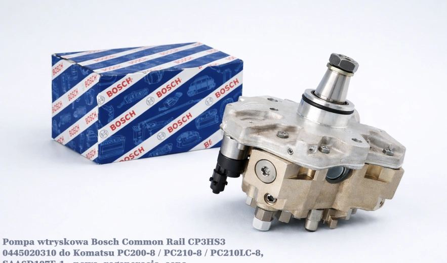 Pompa wtryskowa Bosch Common Rail CP3HS3 0445020310 do Komatsu PC200-8 / PC210-8 / PC210LC-8, SAA6D107E-1 - nowa, regeneracja, cena