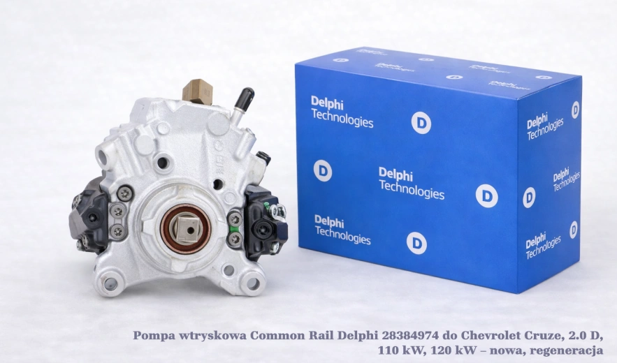 Pompa wtryskowa Common Rail Delphi 28384974 do Chevrolet Cruze, 2.0 D, 110 kW, 120 kW – nowa, regeneracja