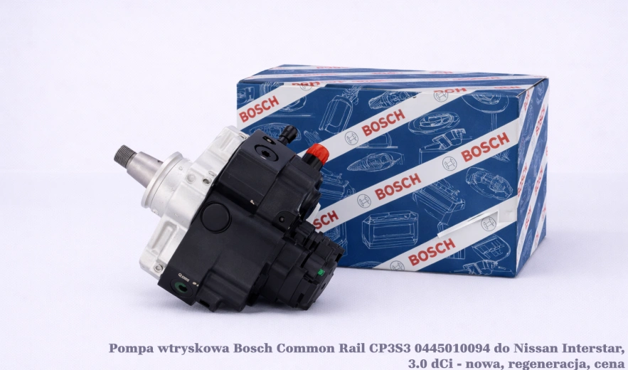 Pompa wtryskowa Bosch Common Rail CP3S3 0445010094 do Nissan Interstar, 3.0 dCi - nowa, regeneracja, cena