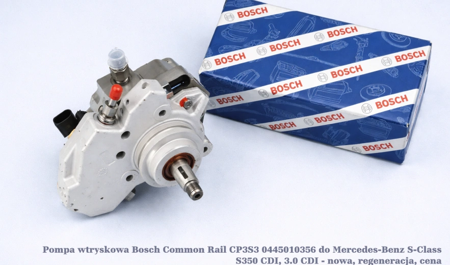 Pompa wtryskowa Bosch Common Rail CP3S3 0445010356 do Mercedes-Benz S-Class S350 CDI, 3.0 CDI - nowa, regeneracja, cena