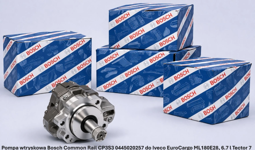 Pompa wtryskowa Bosch Common Rail CP3S3 0445020257 do Iveco EuroCargo ML180E28, 6.7 l Tector 7 - nowa, regeneracja, cena