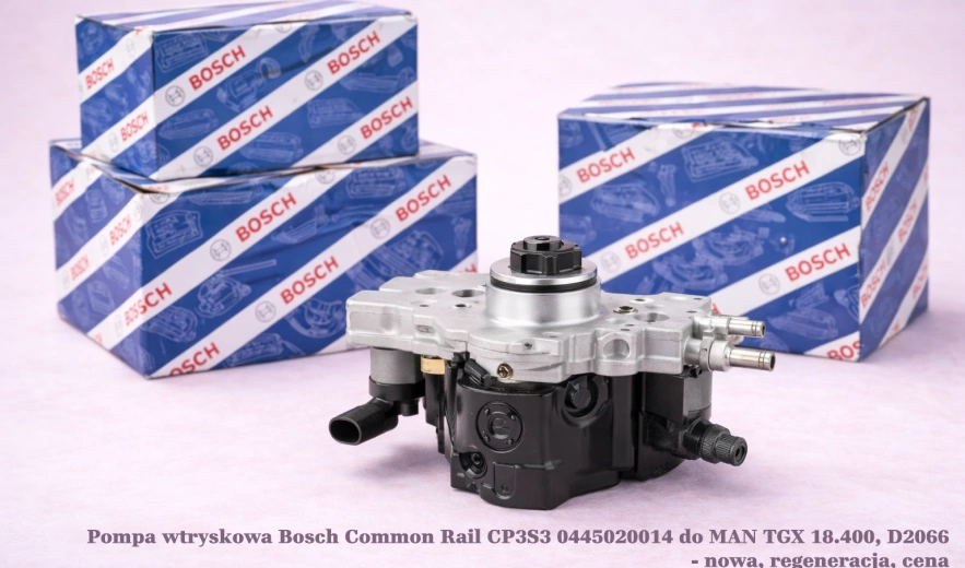 Pompa wtryskowa Bosch Common Rail CP3S3 0445020014 do MAN TGX 18.400, D2066 - nowa, regeneracja, cena