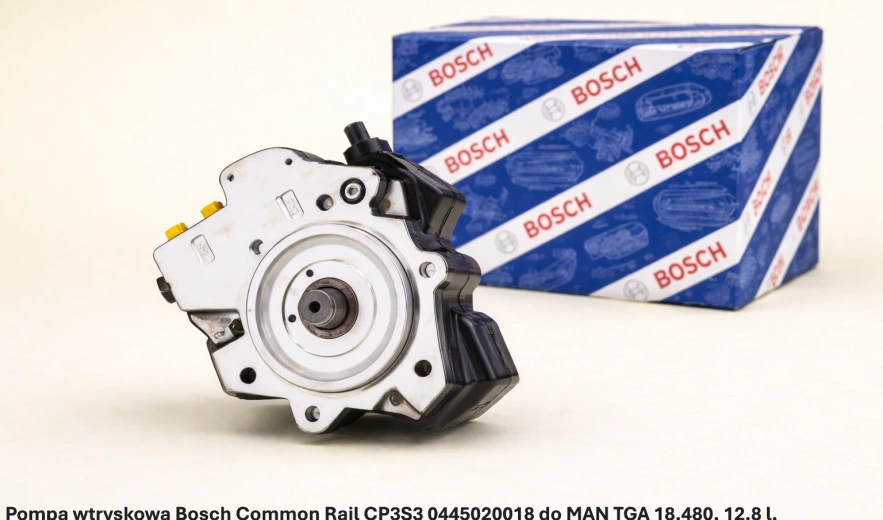 Pompa wtryskowa Bosch Common Rail CP3S3 0445020018 do MAN TGA 18.480, 12.8 l, D2876 LF12 - nowa, regeneracja, cena