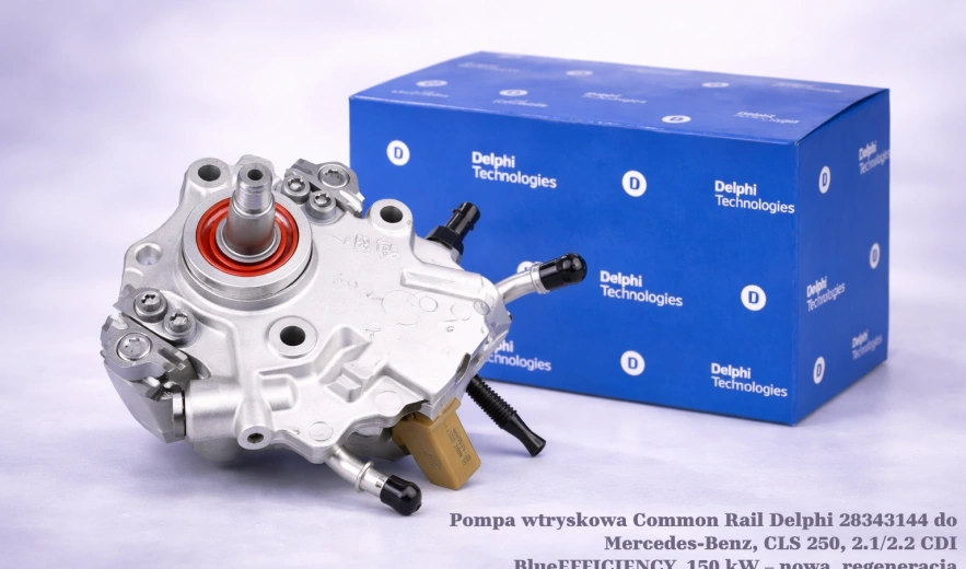 Pompa wtryskowa Common Rail Delphi 28343144 do Mercedes-Benz, CLS 250, 2.1/2.2 CDI BlueEFFICIENCY, 150 kW – nowa, regeneracja