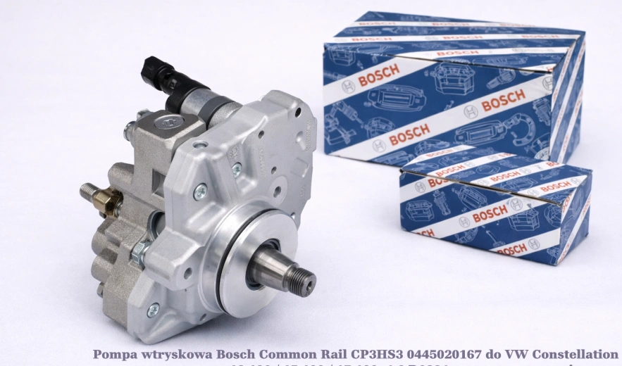 Pompa wtryskowa Bosch Common Rail CP3HS3 0445020167 do VW Constellation 13.190 / 15.190 / 17.190, 4.6 D0834 - nowa, regeneracja, cena