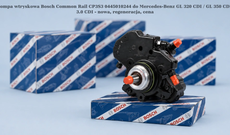 Pompa wtryskowa Bosch Common Rail CP3S3 0445010244 do Mercedes-Benz GL 320 CDI / GL 350 CDI, 3.0 CDI - nowa, regeneracja, cena