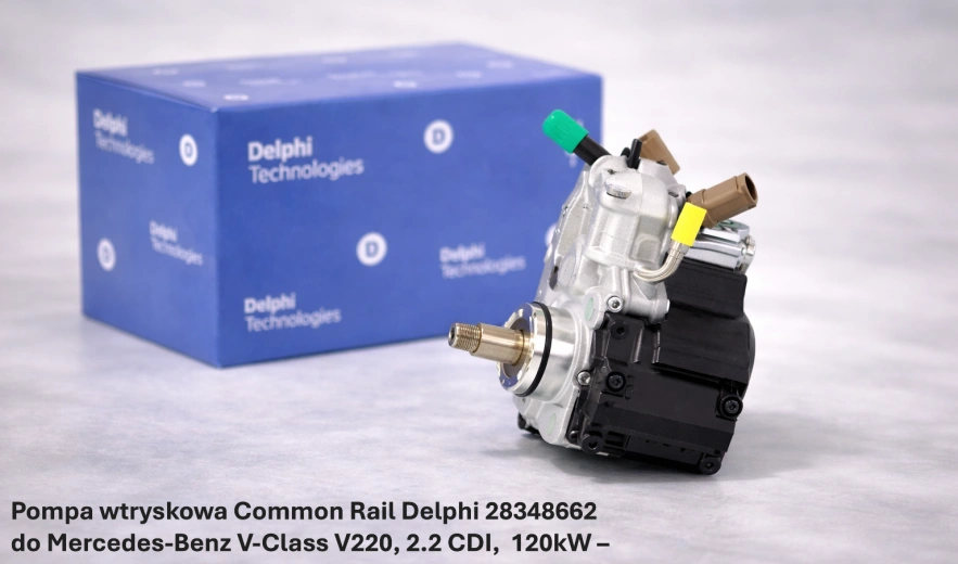 Pompa wtryskowa Common Rail Delphi 28348662 do Mercedes-Benz V-Class V220, 2.2 CDI, 120kW – nowa, regeneracja