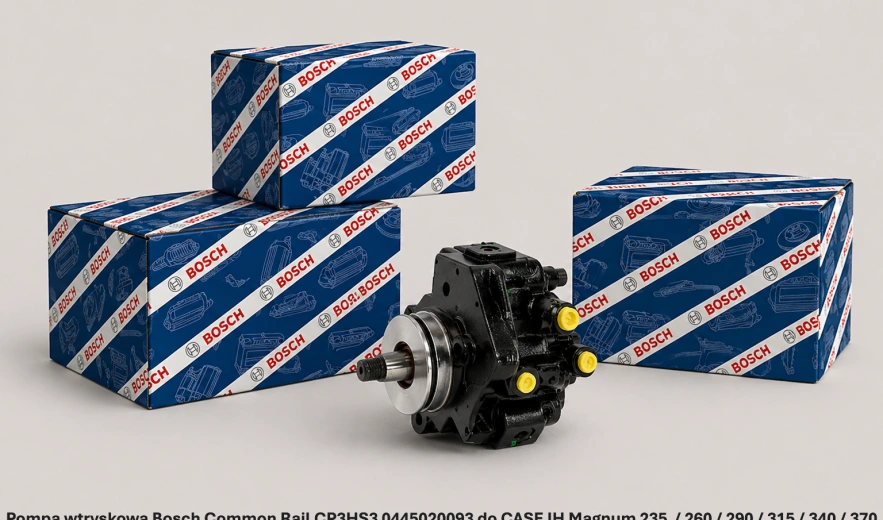 Pompa wtryskowa Bosch Common Rail CP3HS3 0445020093 do CASE IH Magnum 235 / 260 / 290 / 315 / 340 / 370 – 8.7l FPT - nowa, regeneracja, cena