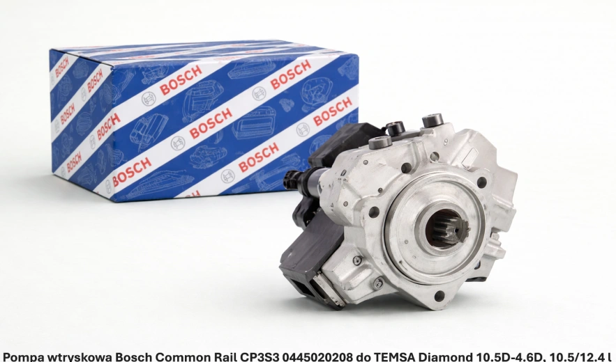 Pompa wtryskowa Bosch Common Rail CP3S3 0445020208 do TEMSA Diamond 10.5D-4.6D, 10.5/12.4 l - nowa, regeneracja, cena