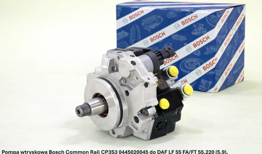 Pompa wtryskowa Bosch Common Rail CP3S3 0445020045 do DAF LF 55 FA/FT 55.220 (5.9), CE 162 C - nowa, regeneracja, cena
