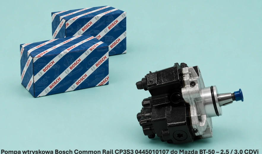 Pompa wtryskowa Bosch Common Rail CP3S3 0445010107 do Mazda BT-50 – 2.5 / 3.0 CDVi - nowa, regeneracja, cena