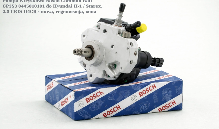 Pompa wtryskowa Bosch Common Rail CP3S3 0445010101 do Hyundai H-1 / Starex, 2.5 CRDi D4CB - nowa, regeneracja, cena