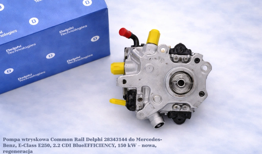 Pompa wtryskowa Common Rail Delphi 28343144 do Mercedes-Benz, E-Class E250, 2.2 CDI BlueEFFICIENCY, 150 kW – nowa, regeneracja