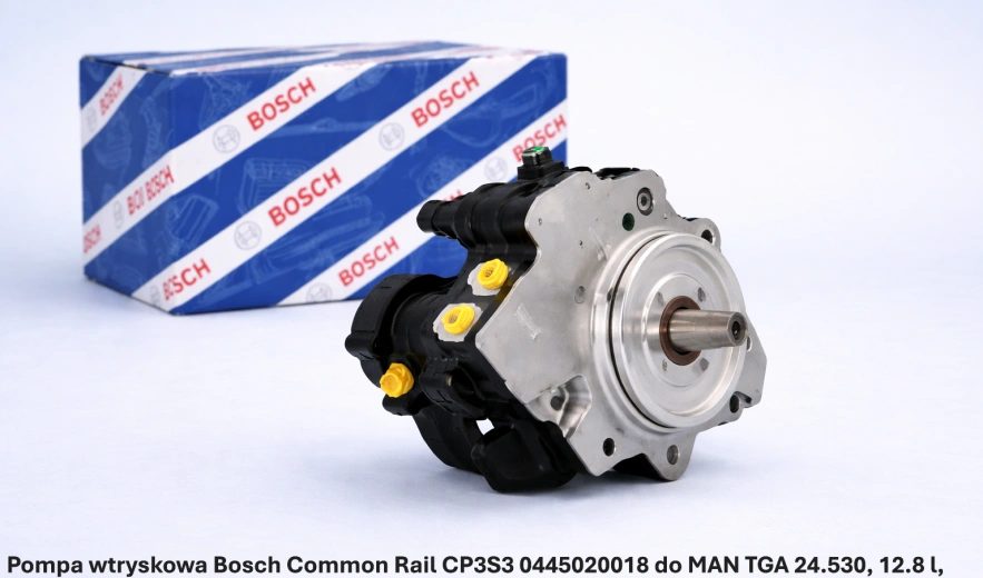 Pompa wtryskowa Bosch Common Rail CP3S3 0445020018 do MAN TGA 24.530, 12.8 l, D2876 LF13 - nowa, regeneracja, cena