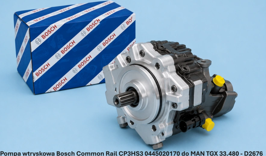 Pompa wtryskowa Bosch Common Rail CP3HS3 0445020170 do MAN TGX 33.480 - D2676 - nowa, regeneracja, cena