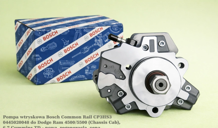 Pompa wtryskowa Bosch Common Rail CP3HS3 0445020048 do Dodge Ram 4500/5500 (Chassis Cab), 6.7 Cummins TD - nowa, regeneracja, cena