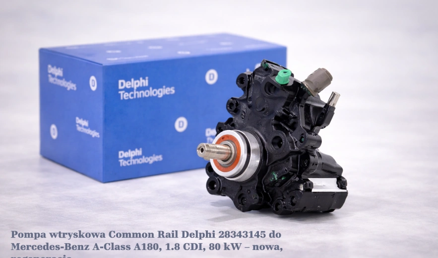 Pompa wtryskowa Common Rail Delphi 28343145 do Mercedes-Benz A-Class A180, 1.8 CDI, 80 kW – nowa, regeneracja