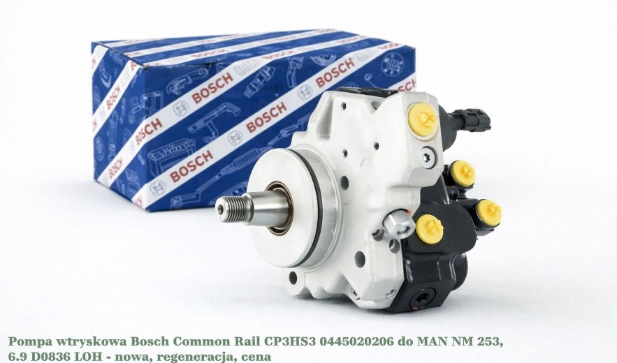 Pompa wtryskowa Bosch Common Rail CP3HS3 0445020206 do MAN NM 253, 6.9 D0836 LOH - nowa, regeneracja, cena