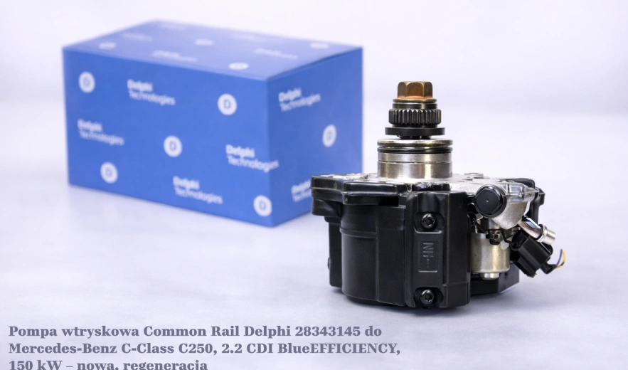 Pompa wtryskowa Common Rail Delphi 28343145 do Mercedes-Benz C-Class C250, 2.2 CDI BlueEFFICIENCY, 150 kW – nowa, regeneracja