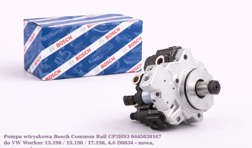 Pompa wtryskowa Bosch Common Rail CP3HS3 0445020167 do VW Worker 13.190 / 15.190 / 17.190, 4.6 D0834 - nowa, regeneracja, cena