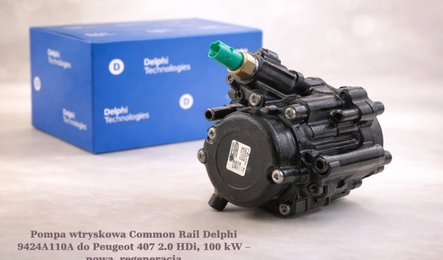 Pompa wtryskowa Common Rail Delphi 9424A110A do Peugeot 407 2.0 HDi, 100 kW – nowa, regeneracja