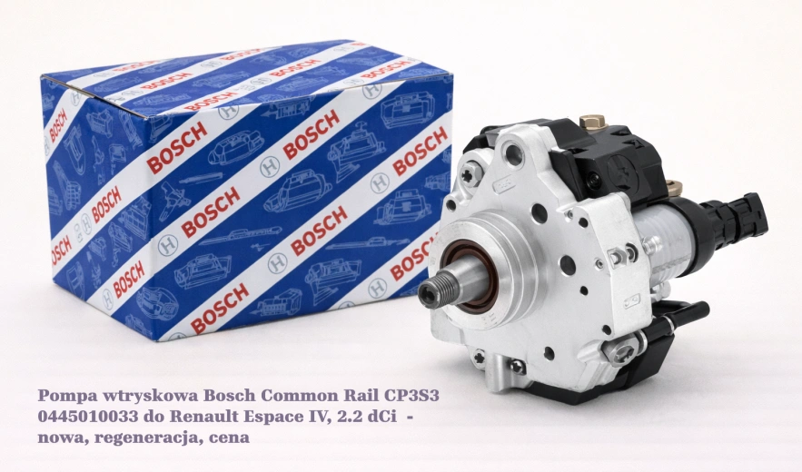 Pompa wtryskowa Bosch Common Rail CP3S3 0445010033 do Renault Espace IV, 2.2 dCi - nowa, regeneracja, cena