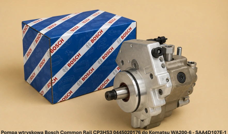 Pompa wtryskowa Bosch Common Rail CP3HS3 0445020176 do Komatsu WA200-6 - SAA4D107E-1 - nowa, regeneracja, cena