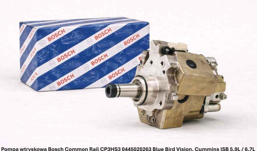 Pompa wtryskowa Bosch Common Rail CP3HS3 0445020263 Blue Bird Vision, Cummins ISB 5.9L / 6.7L - nowa, regeneracja, cena