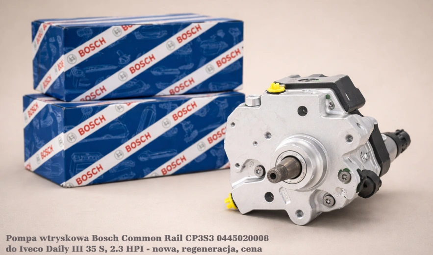 Pompa wtryskowa Bosch Common Rail CP3S3 0445020008 do Iveco Daily III 35 S, 2.3 HPI - nowa, regeneracja, cena