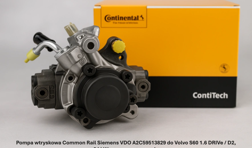 Pompa wtryskowa Common Rail Siemens VDO A2C59513829 do Volvo S60 1.6 DRIVe / D2, 84 kW – nowa, regeneracja