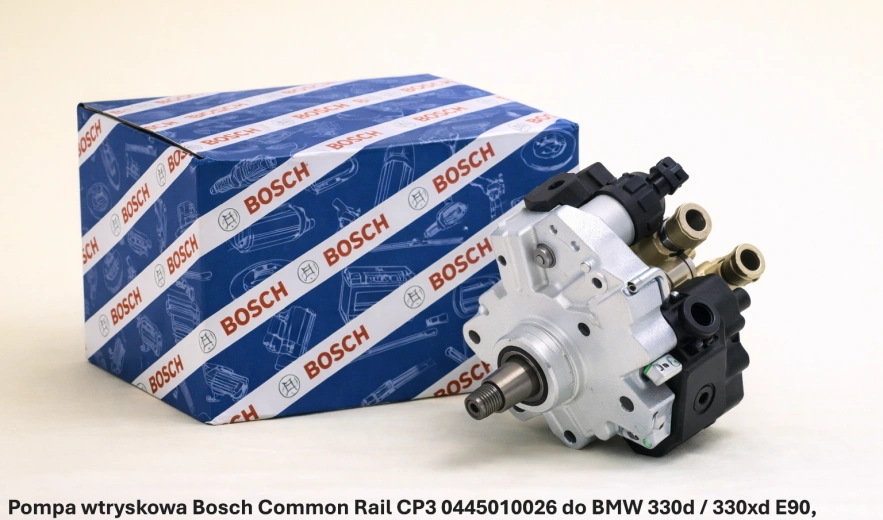 Pompa wtryskowa Bosch Common Rail CP3 0445010026 do BMW 330d / 330xd E90, 3.0 D - nowa, regeneracja, cena