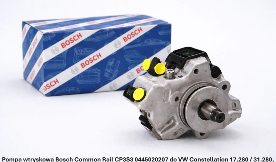 Pompa wtryskowa Bosch Common Rail CP3S3 0445020207 do VW Constellation 17.280 / 31.280, D0836, 6.9 l - nowa, regeneracja, cena
