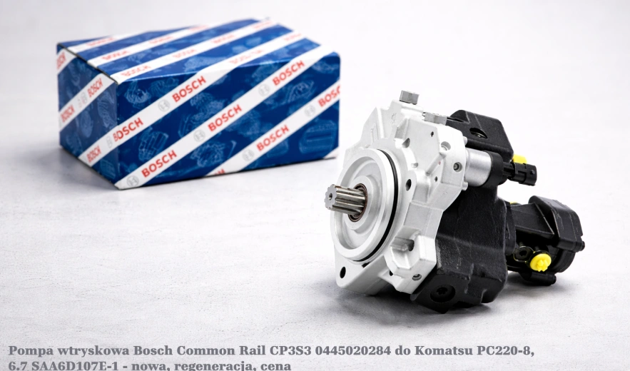 Pompa wtryskowa Bosch Common Rail CP3S3 0445020284 do Komatsu PC220-8, 6.7 SAA6D107E-1 - nowa, regeneracja, cena