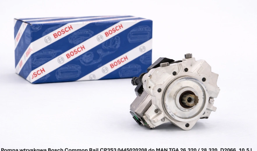 Pompa wtryskowa Bosch Common Rail CP3S3 0445020208 do MAN TGA 26.320 / 28.320, D2066, 10.5 l - nowa, regeneracja, cena