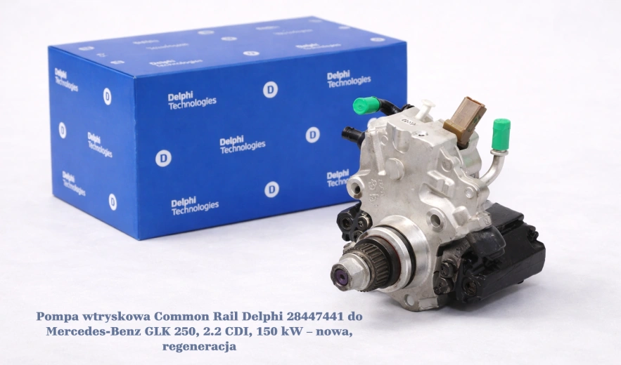 Pompa wtryskowa Common Rail Delphi 28447441 do Mercedes-Benz GLK 250, 2.2 CDI, 150 kW – nowa, regeneracja