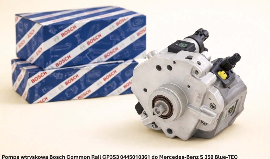 Pompa wtryskowa Bosch Common Rail CP3S3 0445010361 do Mercedes-Benz S 350 - 3.0 V6 - nowa, regeneracja, cena
