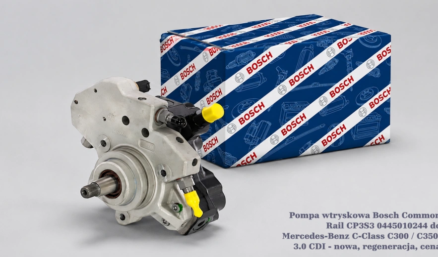 Pompa wtryskowa Bosch Common Rail CP3S3 0445010244 do Mercedes-Benz C-Class C300 / C350, 3.0 CDI - nowa, regeneracja, cena