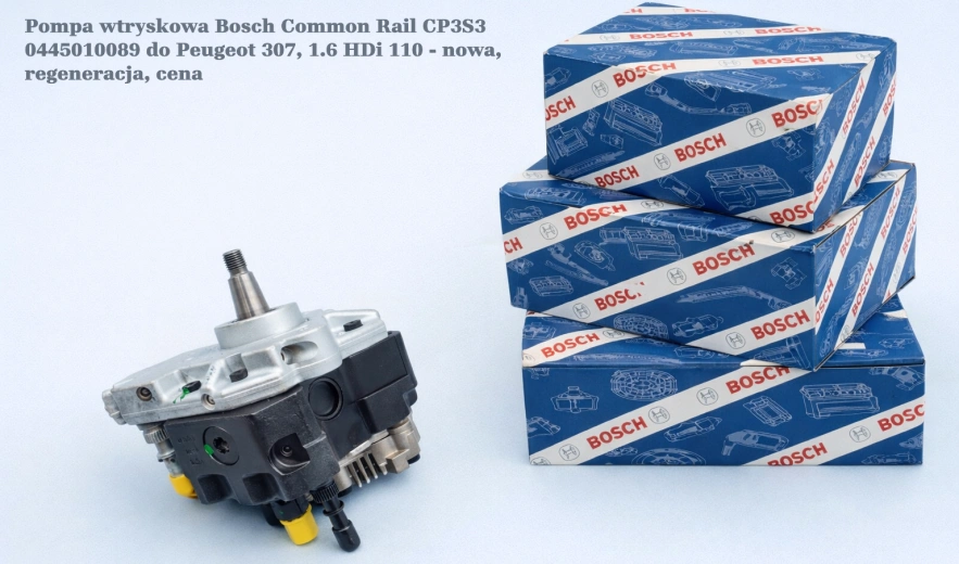 Pompa wtryskowa Bosch Common Rail CP3S3 0445010089 do Peugeot 307, 1.6 HDi 110 - nowa, regeneracja, cena